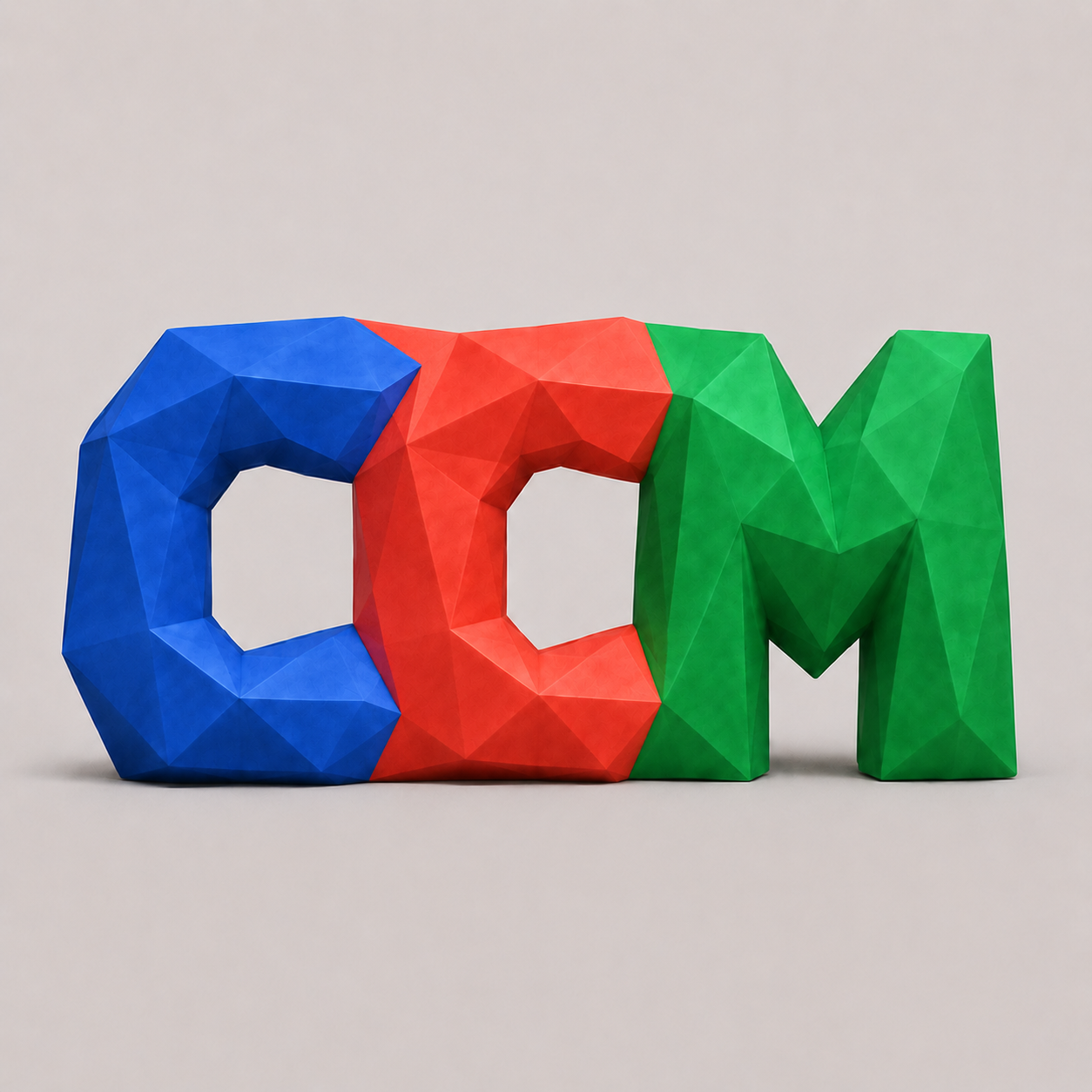 Blue, red, and green CCM logo